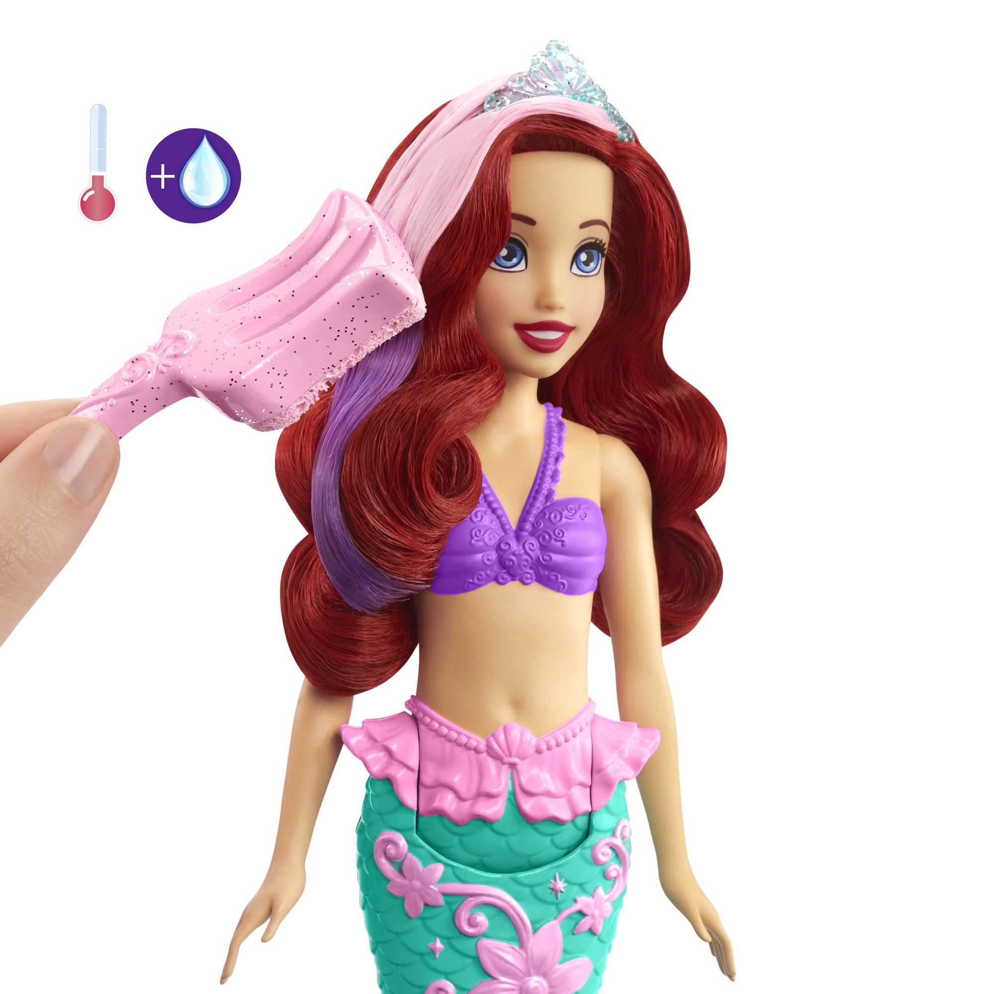Disney Prenses Muhteşem Renk Değiştiren Saçlı Deniz Kızı Ariel