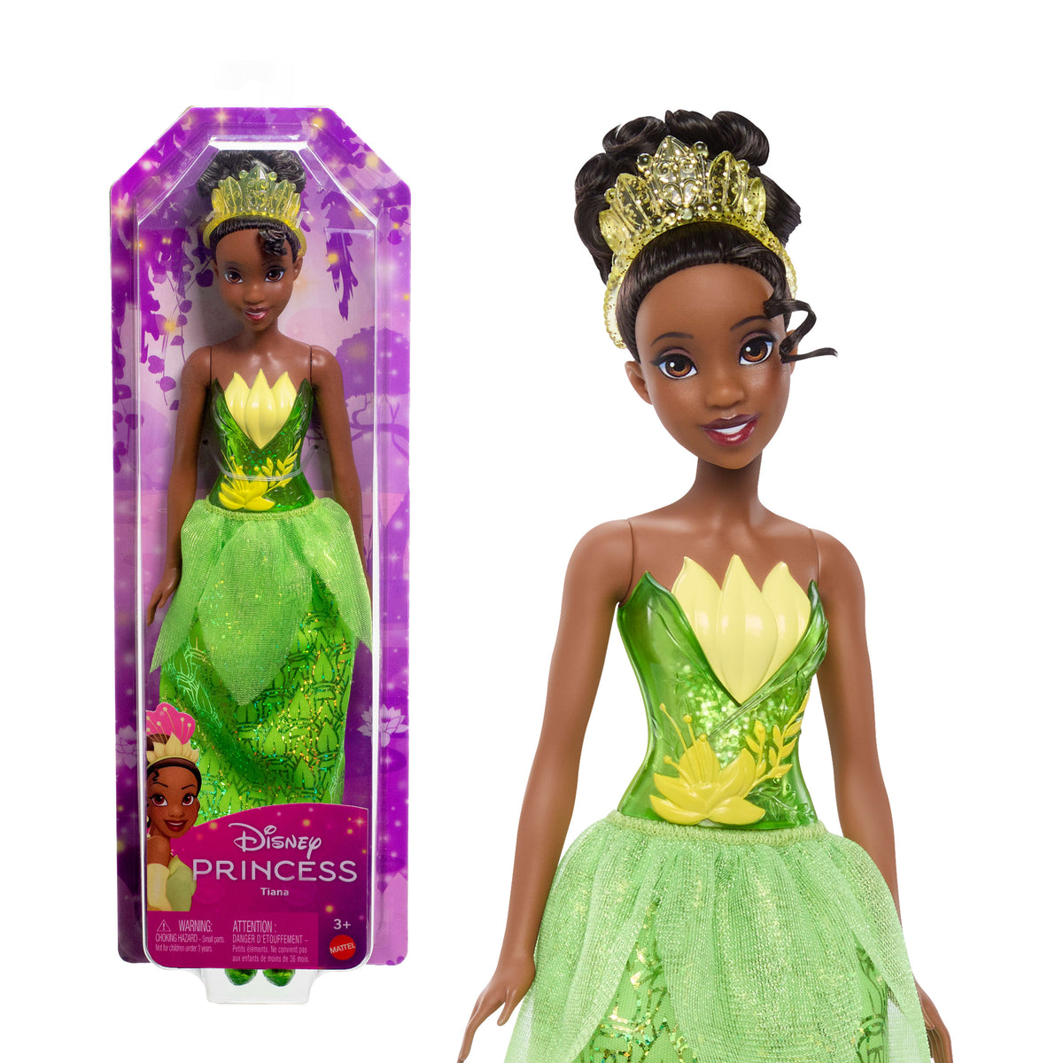 Disney Prenses Tiana Işıltılı Moda Bebeği