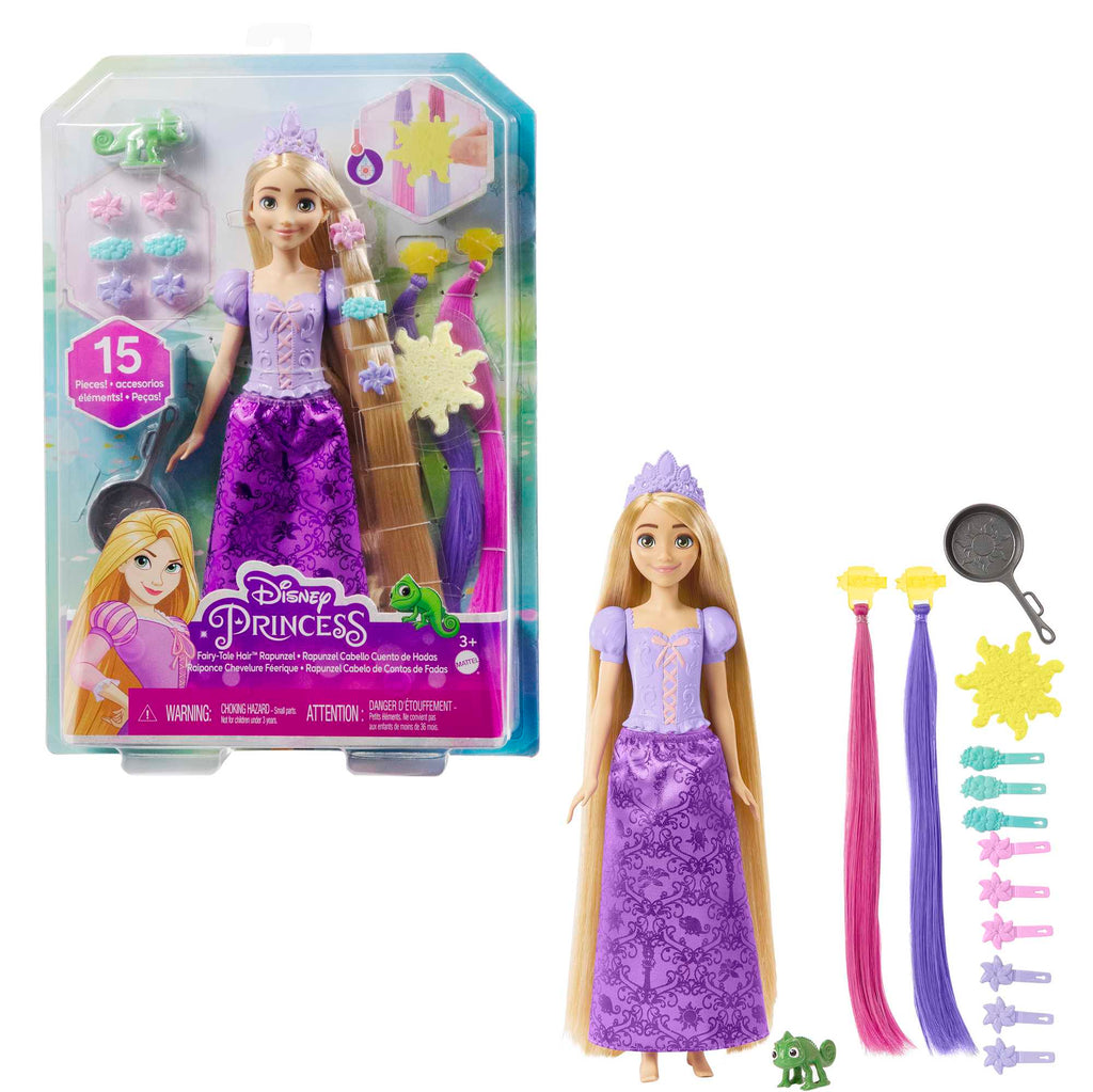 Disney Prenses Masalsı Saçlı Rapunzel Bebek