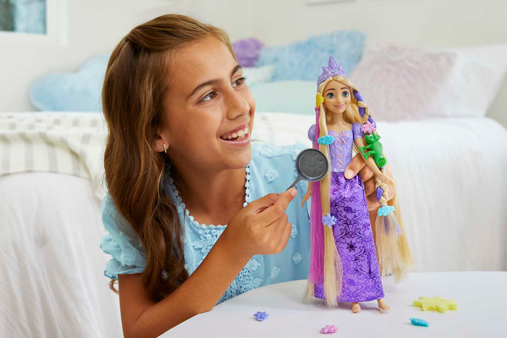 Disney Prenses Masalsı Saçlı Rapunzel Bebek