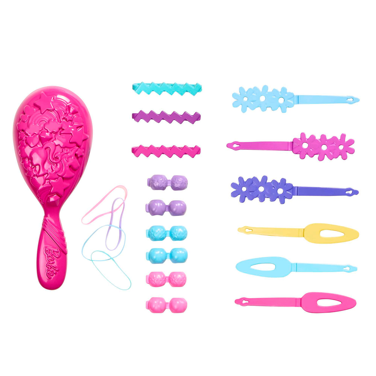 Barbie® Saç Tasarımı Büstü, sarı saç ve renkli 20 aksesuar