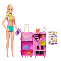Barbie® bebekler ve aksesuarlar, 10'dan fazla parçalı deniz biyoloğu bebek (sarışın) ve taşınabilir laboratuvar oyun seti