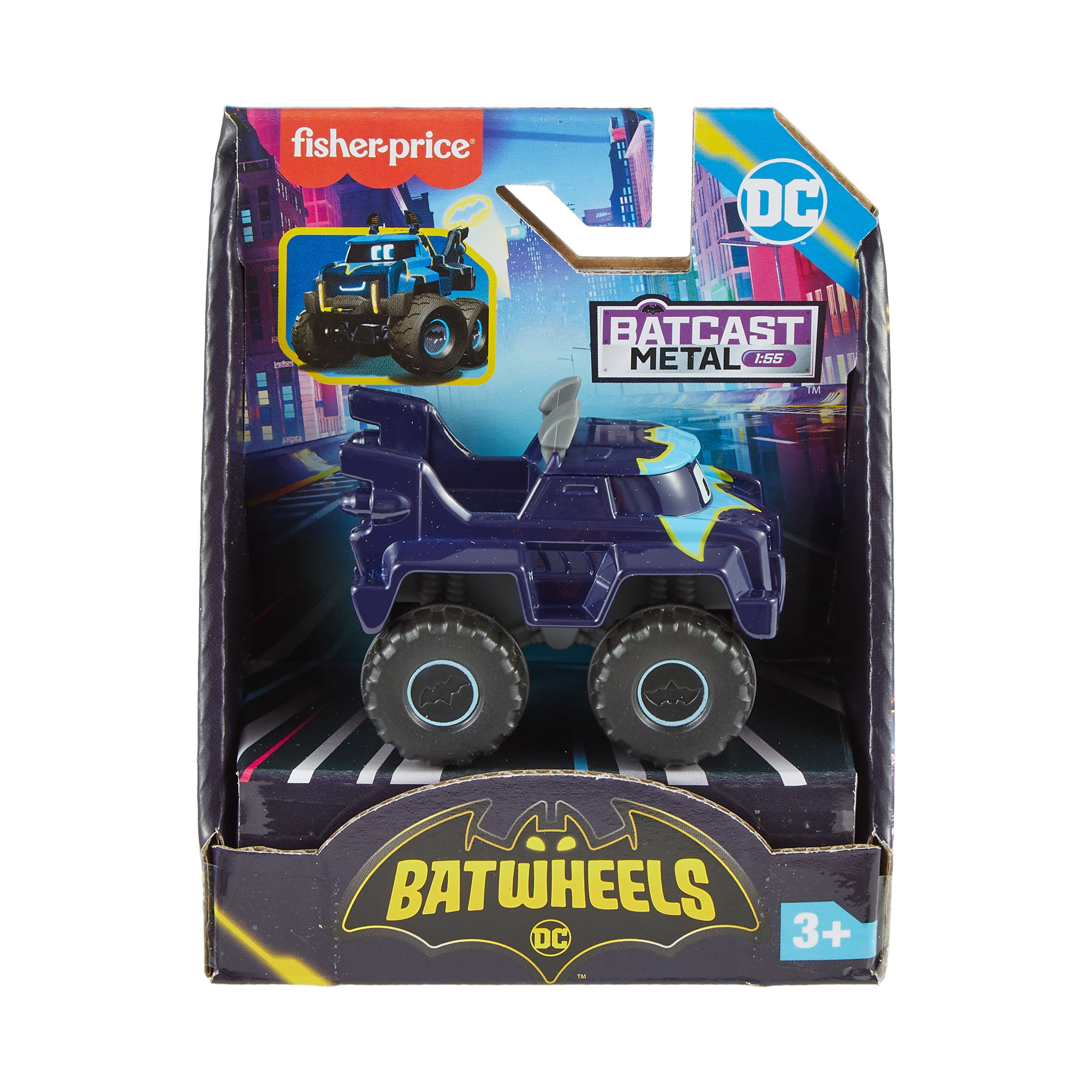 Fisher-Price Batwheels Buff the Bat-Truck 1:55 Ölçek Die-Cast Model Araba