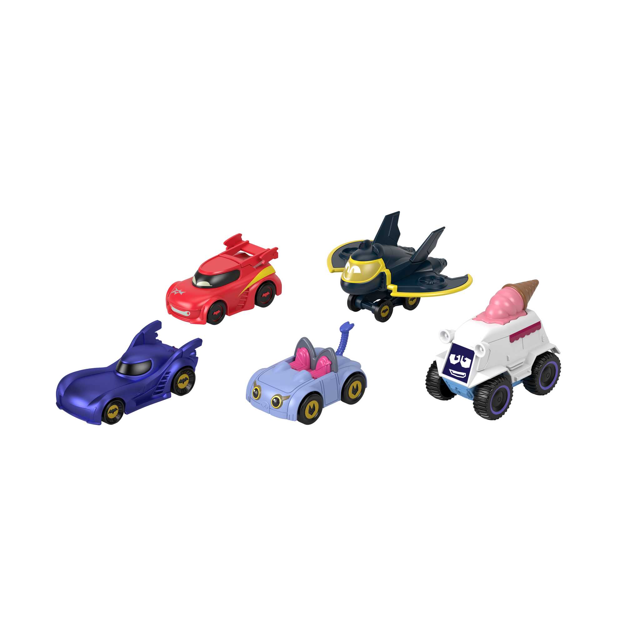 Fisher-Price DC Batwheels 5'li Metal Araç Seti – Batcast Metal 1:55 Ölçek Diecast Oyuncak Arabalar (HML20)