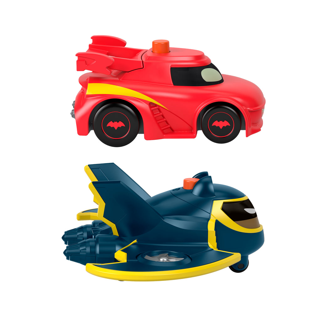 Fisher-Price DC Batwheels Işıklı Yarışçılar 2'li Set - Redbird ve Batwing, 1:55 Ölçek Diecast Oyuncak Araba, 3+ Yaş