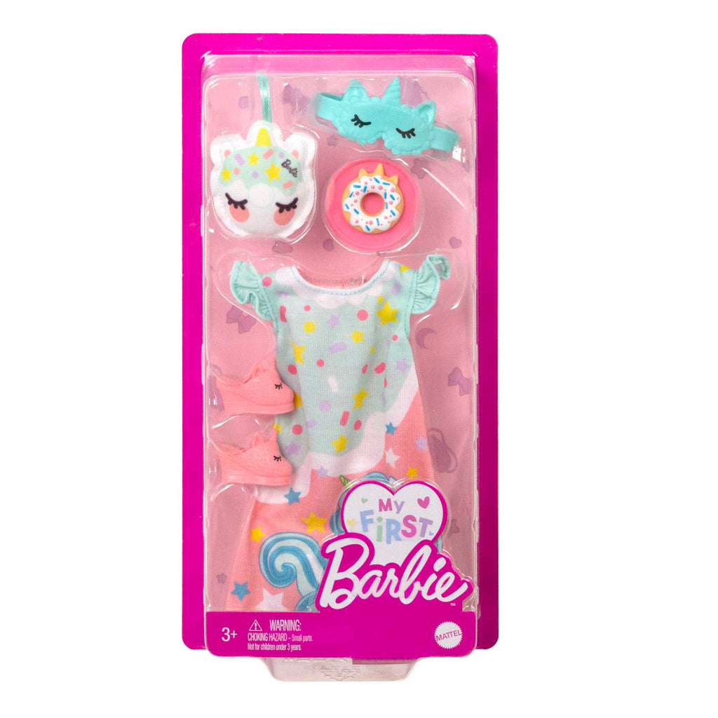 Barbie My First Barbie İlk Barbie Bebeğim Kıyafet ve Aksesuar Seti - 34 cm Bebekler İçin