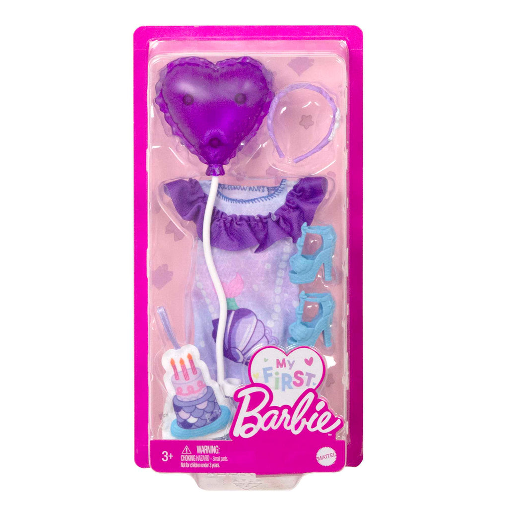 Barbie My First Barbie İlk Barbie Bebeğim Kıyafet ve Aksesuar Seti - 34 cm Bebekler İçin