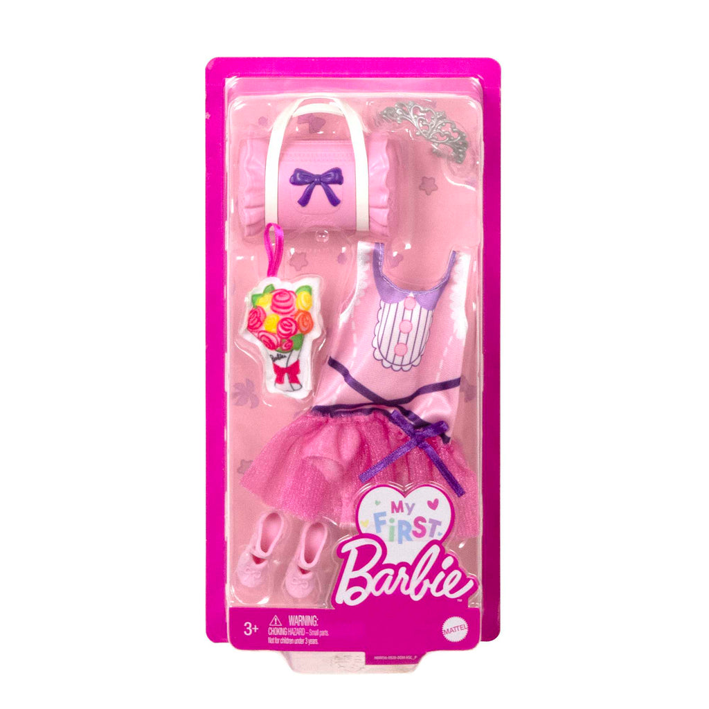 Barbie My First Barbie İlk Barbie Bebeğim Kıyafet ve Aksesuar Seti - 34 cm Bebekler İçin