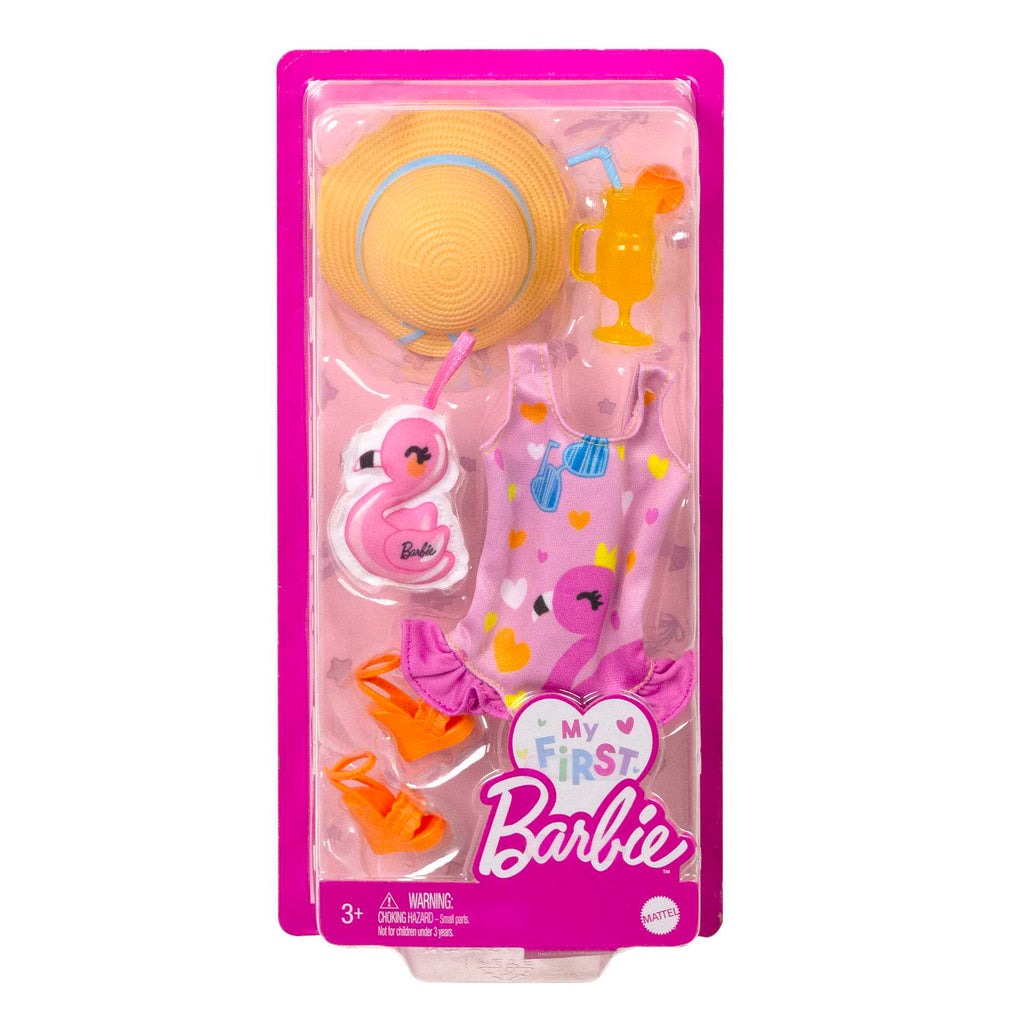 Barbie My First Barbie İlk Barbie Bebeğim Kıyafet ve Aksesuar Seti - 34 cm Bebekler İçin