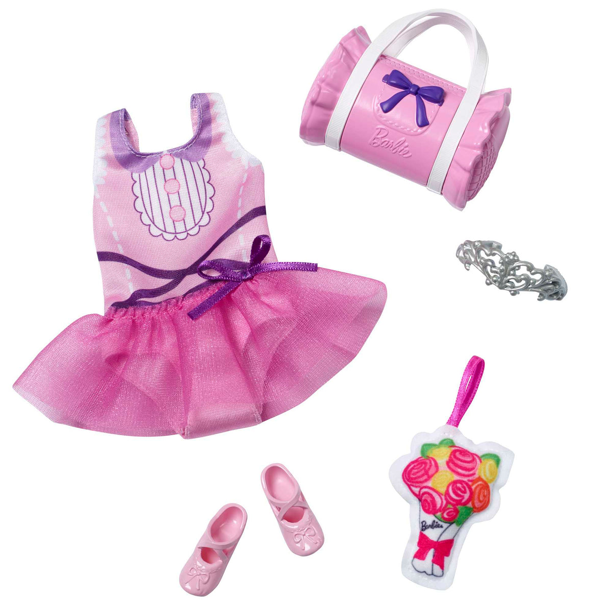 Barbie My First Barbie İlk Barbie Bebeğim Kıyafet ve Aksesuar Seti - 34 cm Bebekler İçin