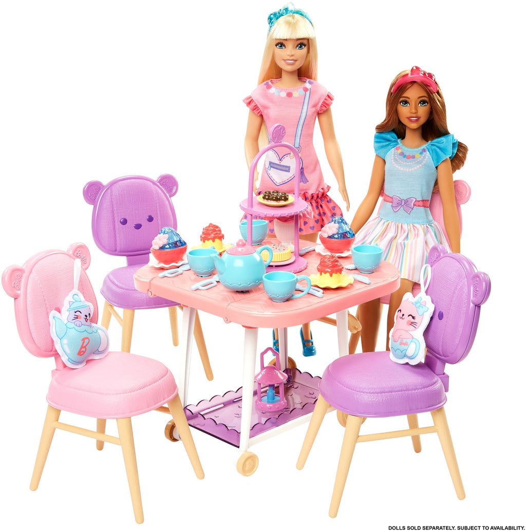 My First Barbie İlk Barbie Bebeğim Çay Partisi Oyun Seti - 3 Yaş+ Okul Öncesi Rol Yapma Seti