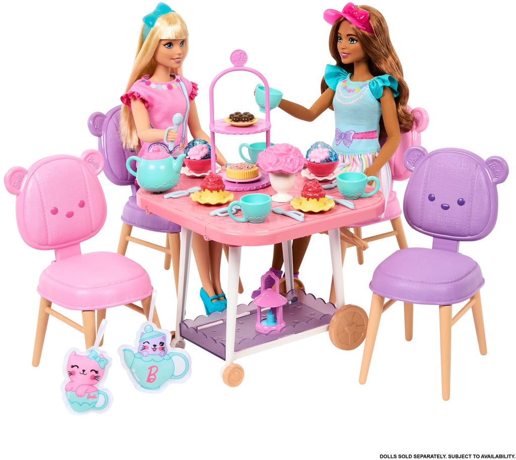 My First Barbie İlk Barbie Bebeğim Çay Partisi Oyun Seti - 3 Yaş+ Okul Öncesi Rol Yapma Seti