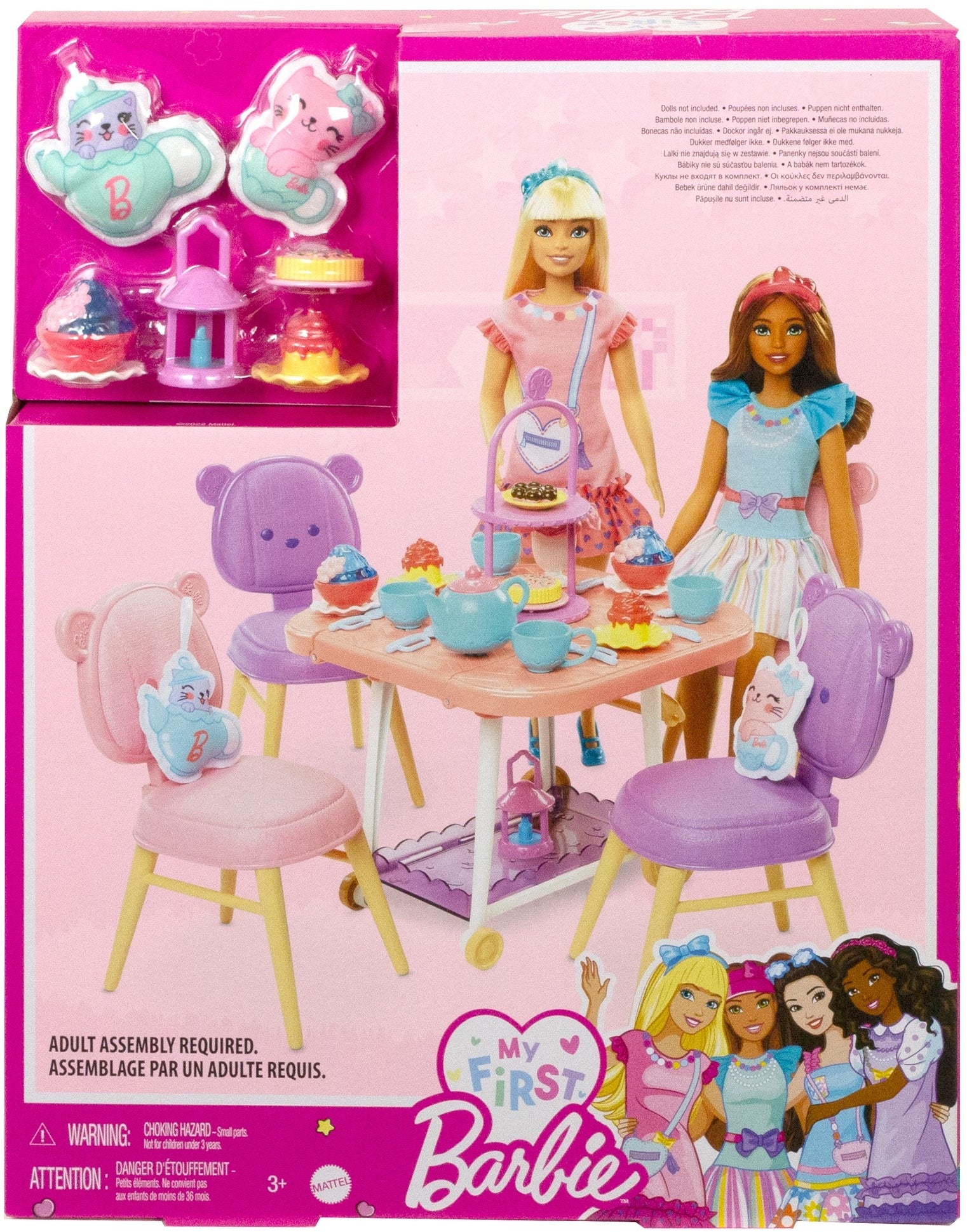 My First Barbie İlk Barbie Bebeğim Çay Partisi Oyun Seti - 3 Yaş+ Okul Öncesi Rol Yapma Seti