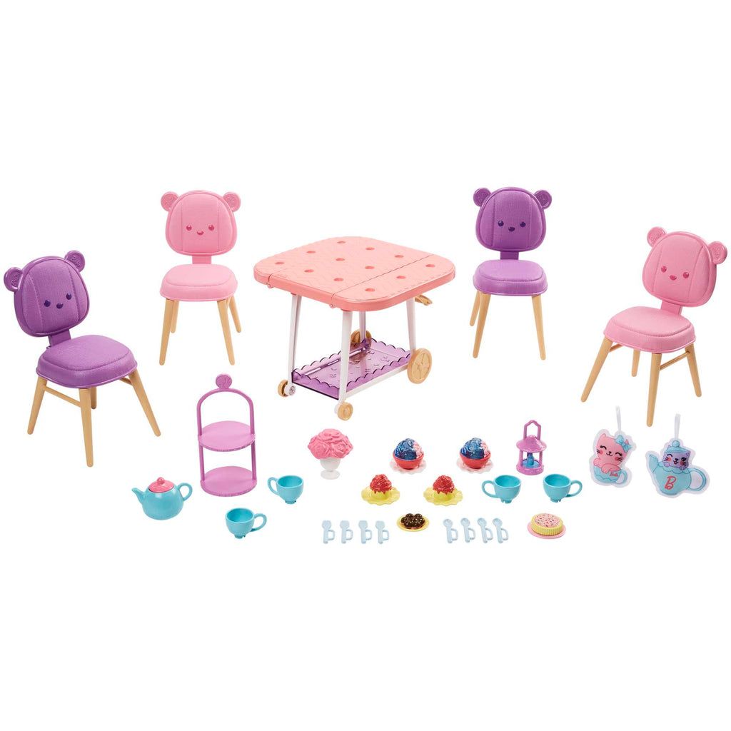 My First Barbie İlk Barbie Bebeğim Çay Partisi Oyun Seti - 3 Yaş+ Okul Öncesi Rol Yapma Seti
