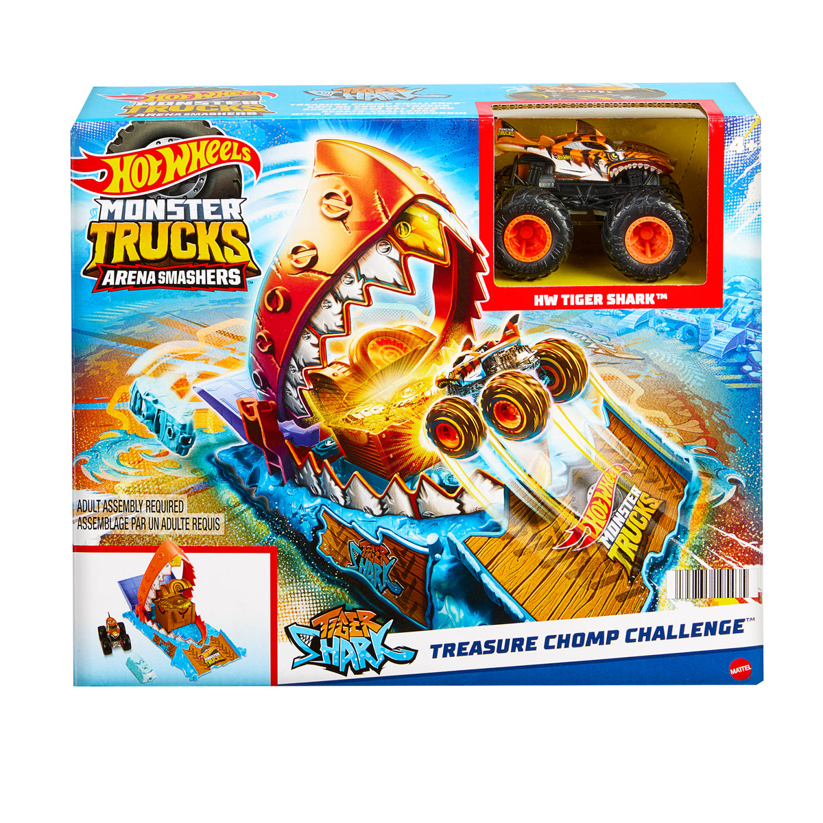 1 adet Monster Truck içeren Hot Wheels Monster Trucks Arenada Mücadeleye Başlangıç Seti
