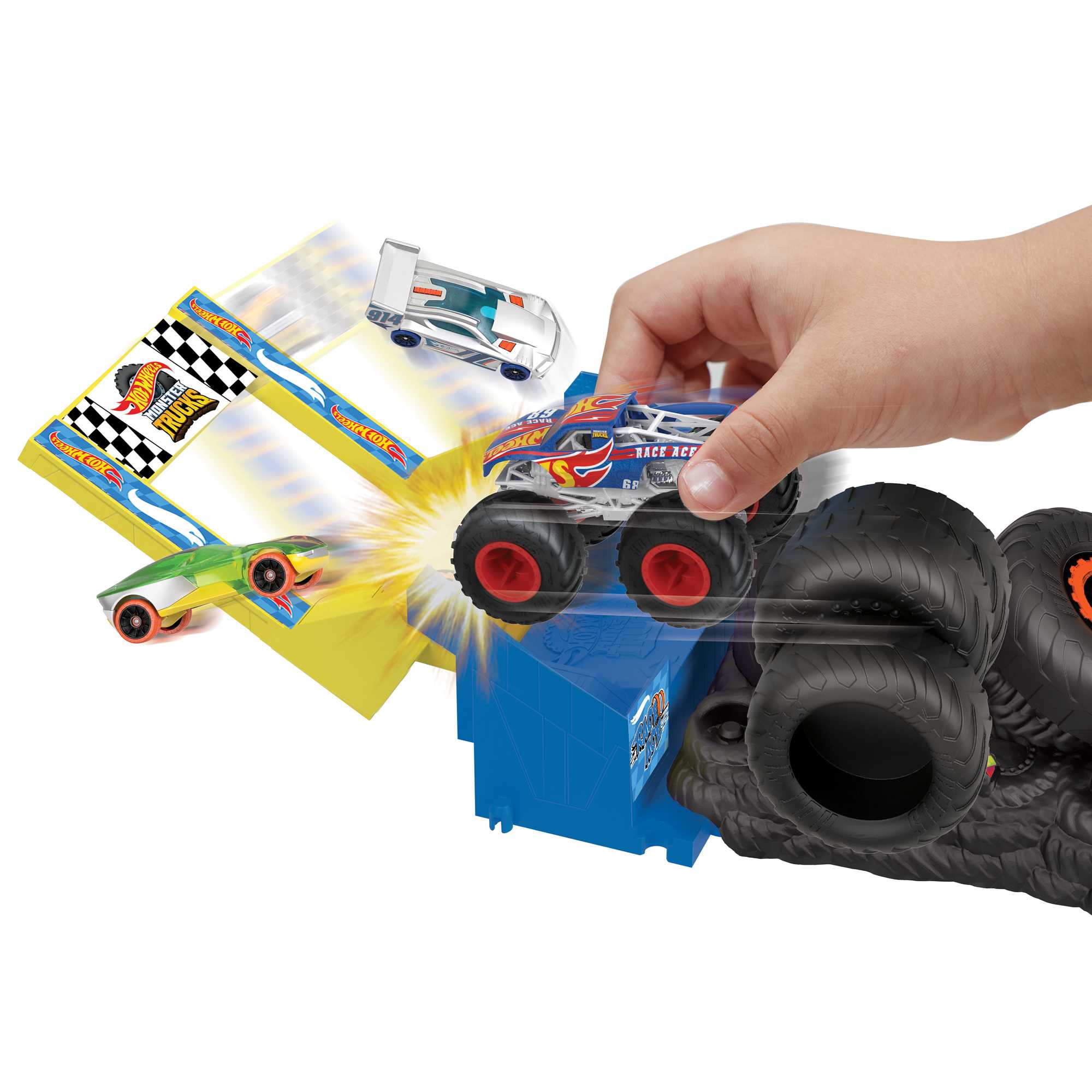 Hot Wheels Canavar Kamyonlar Arena Smashers Yarış Mücadelesi Oyun Seti