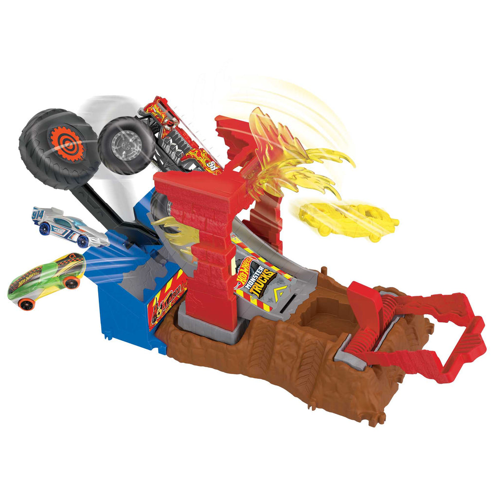 Hot Wheels Canavar Kamyonlar Arena Smashers Yangın Mücadelesi Oyun Seti