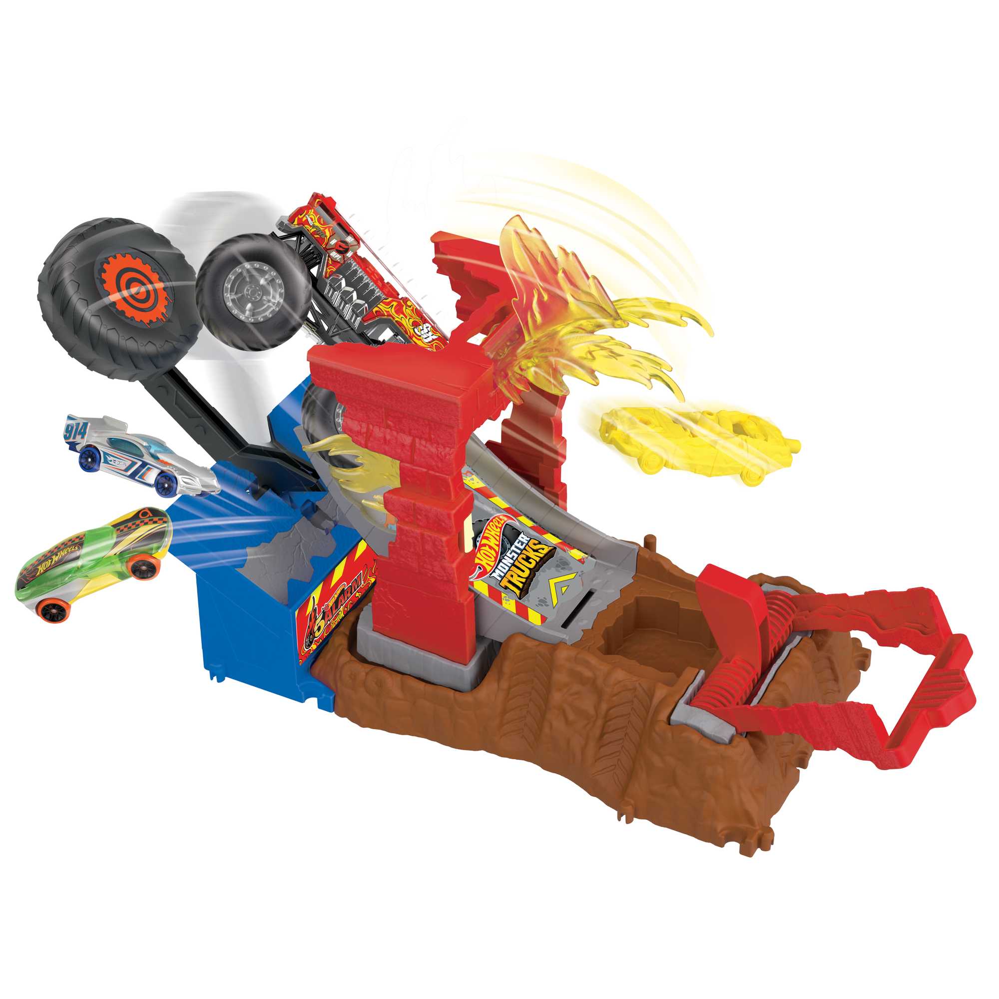 Hot Wheels Canavar Kamyonlar Arena Smashers Yangın Mücadelesi Oyun Seti