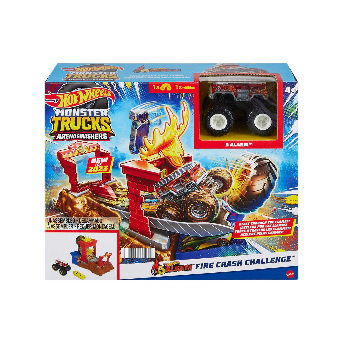 Hot Wheels Canavar Kamyonlar Arena Smashers Yangın Mücadelesi Oyun Seti