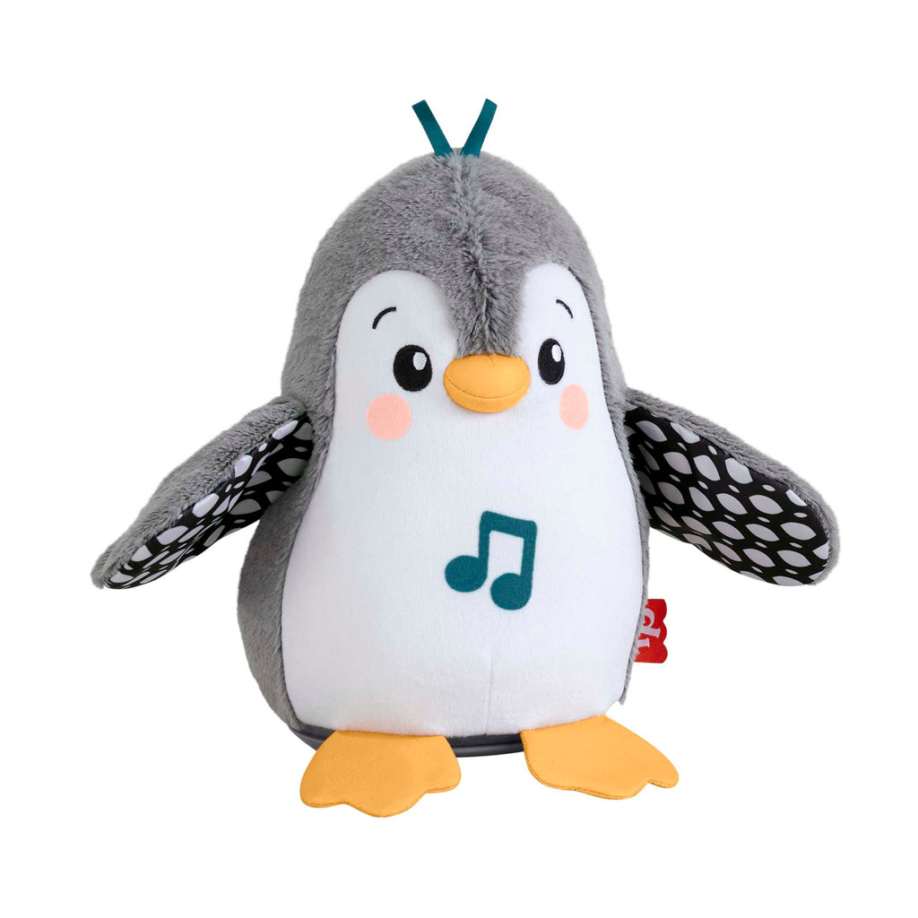 Fisher-Price Peluş Karın Üstünde Oynama Oyuncağı, Fisher-Price Sevimli Penguen, Yenidoğan Müzikli Oyuncak