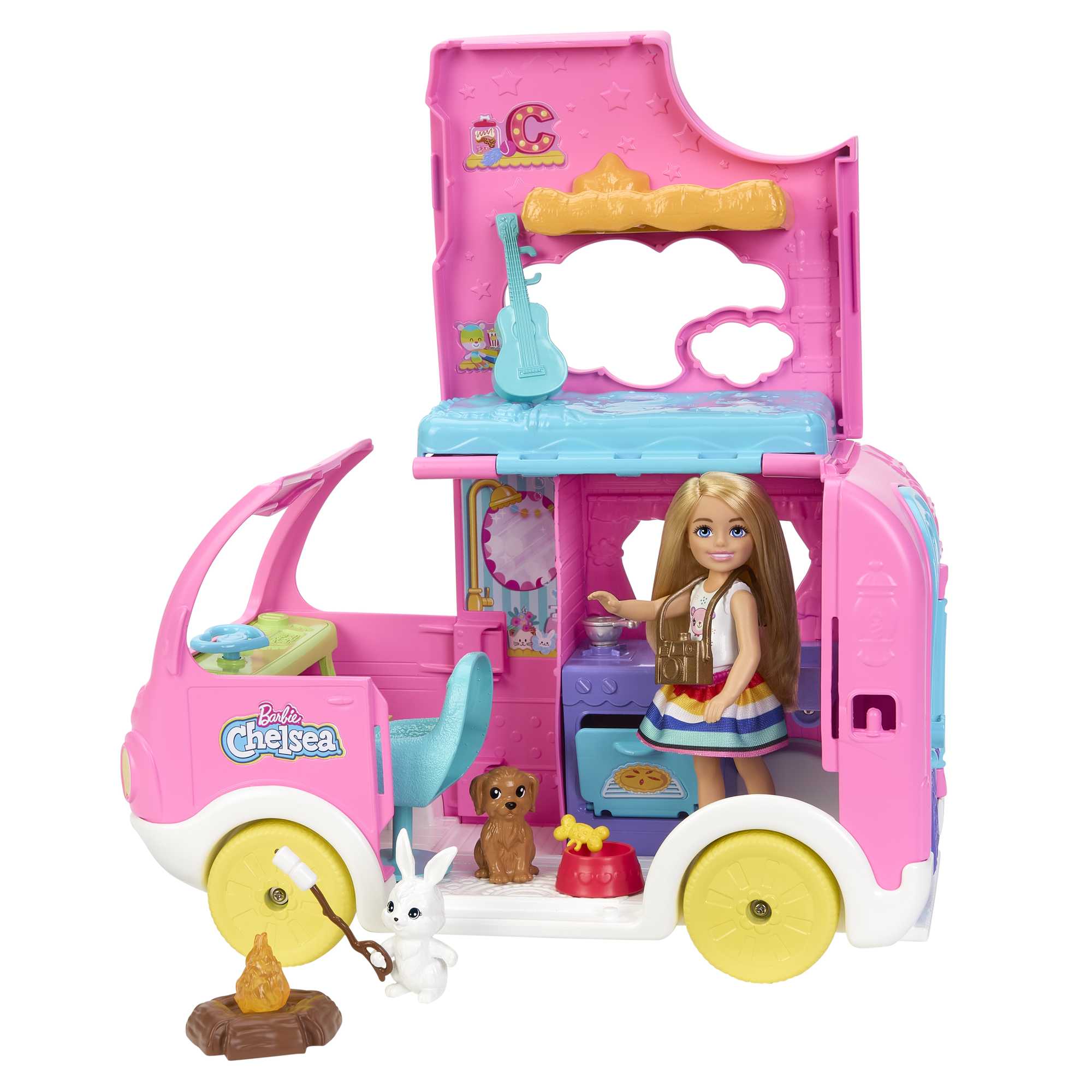 Barbie Chelsea 2'si 1 Arada Karavan Oyun Seti