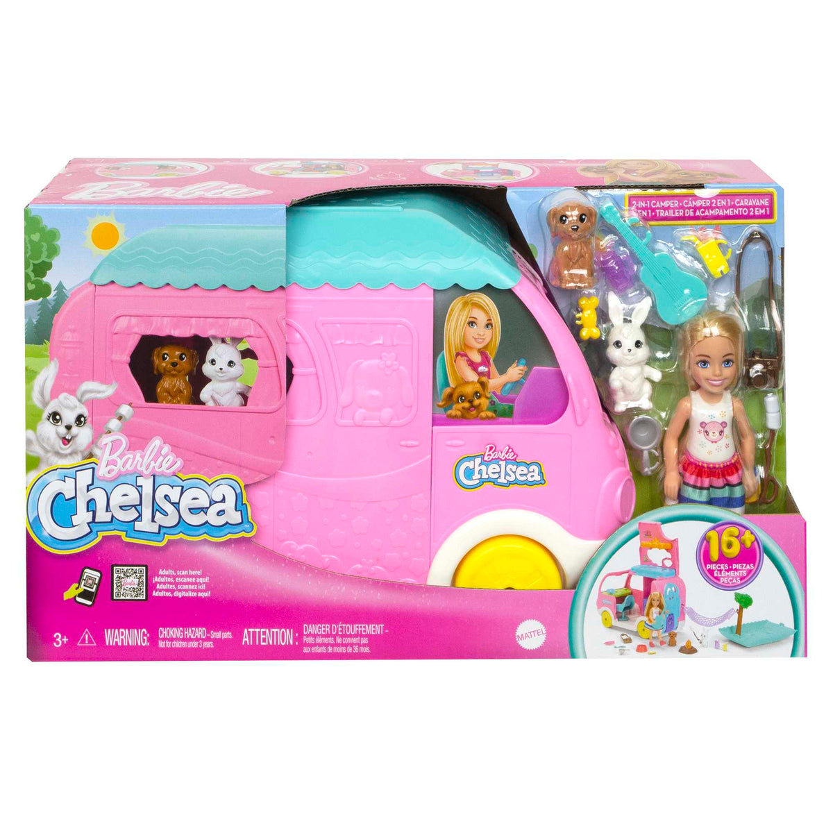 Barbie Chelsea 2'si 1 Arada Karavan Oyun Seti