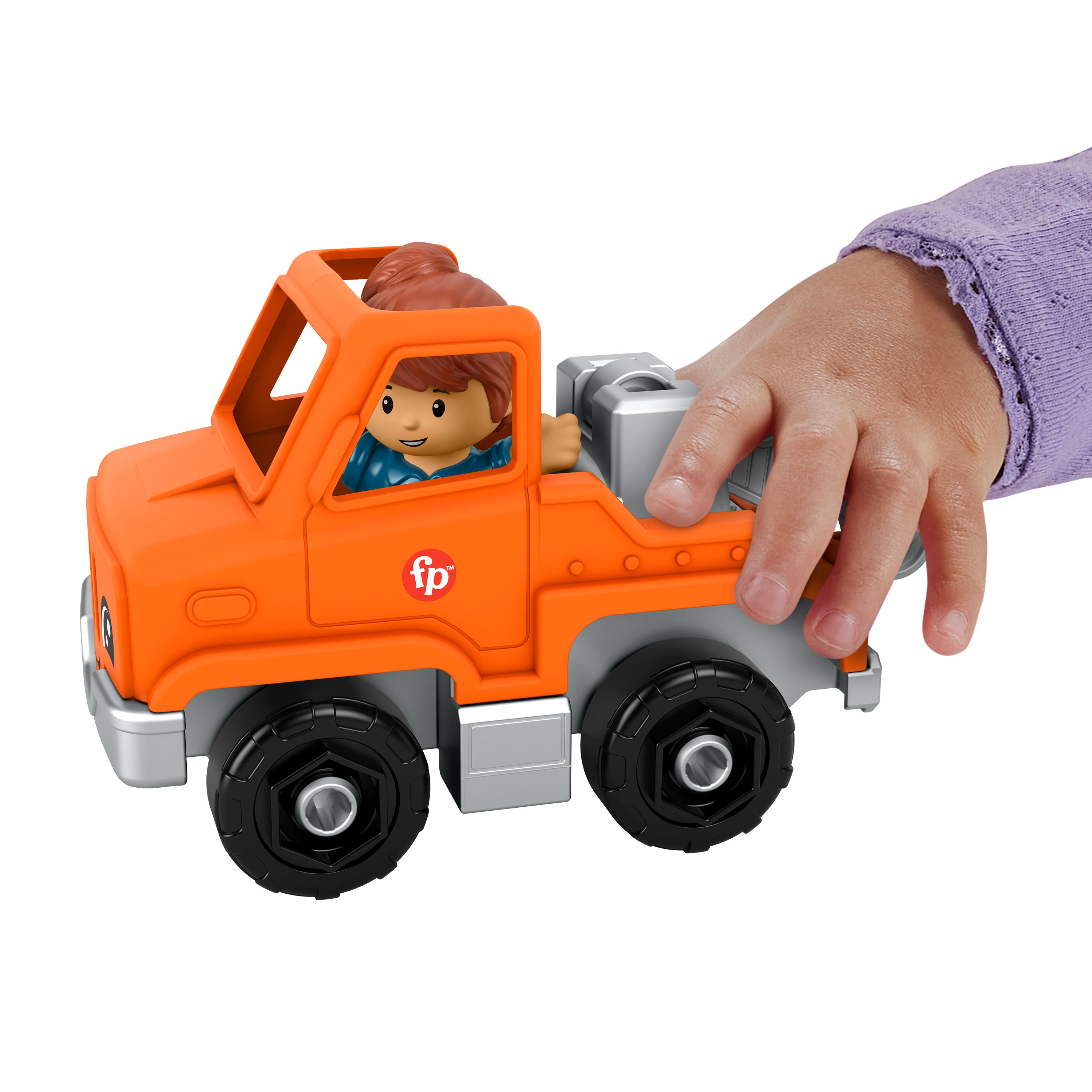 Little People Çekici, 1-5 yaş çocuklar için figürlü oyuncak kurtarıcı araç