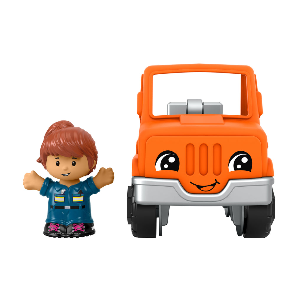 Little People Çekici, 1-5 yaş çocuklar için figürlü oyuncak kurtarıcı araç