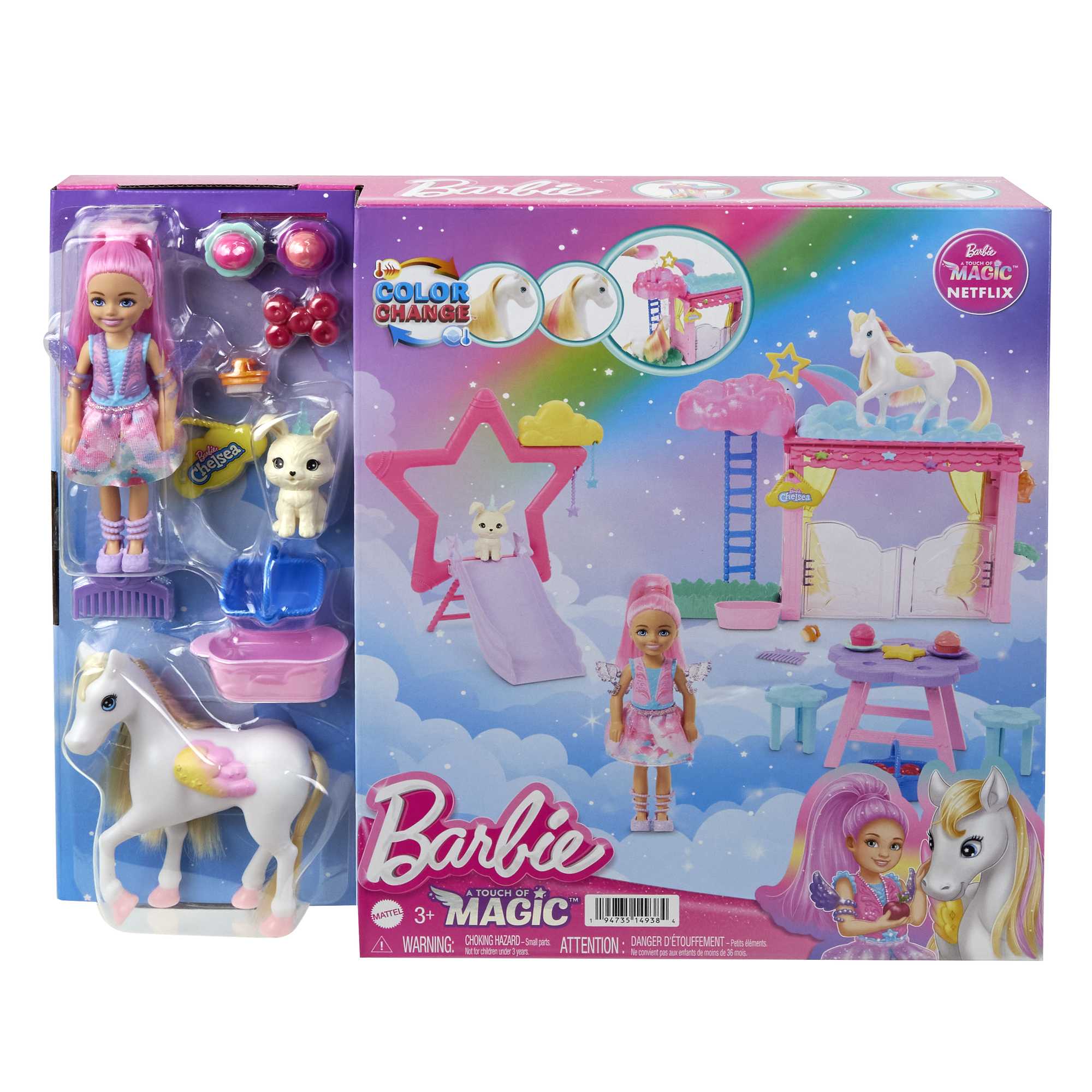 Barbie A Touch Of Magic Chelsea ve Pegasus Oyun Seti