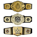 WWE Şampiyonluk Kemeri, canlandırma oyunu ve kostüm, tek seferde ayarlanan deri görünümlü 1 metreden uzun kemer (Stiller çeşitlilik gösterebilir)