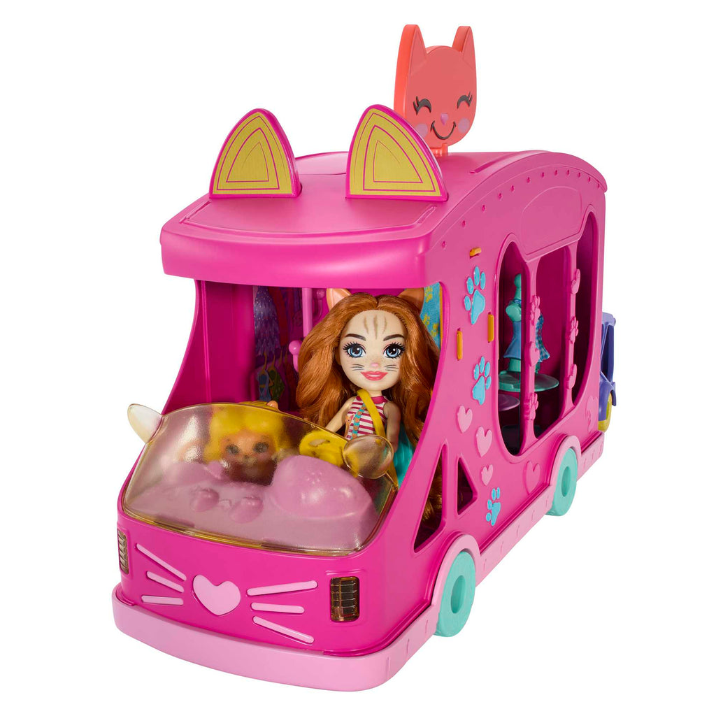 Enchantimals™ bebek ve aksesuarlar, oyun seti, moda otobüsü