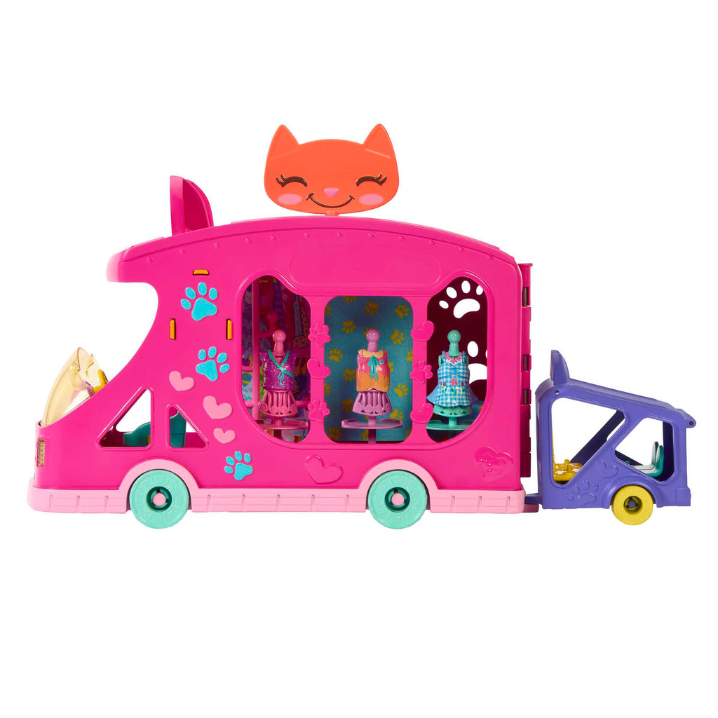 Enchantimals™ bebek ve aksesuarlar, oyun seti, moda otobüsü