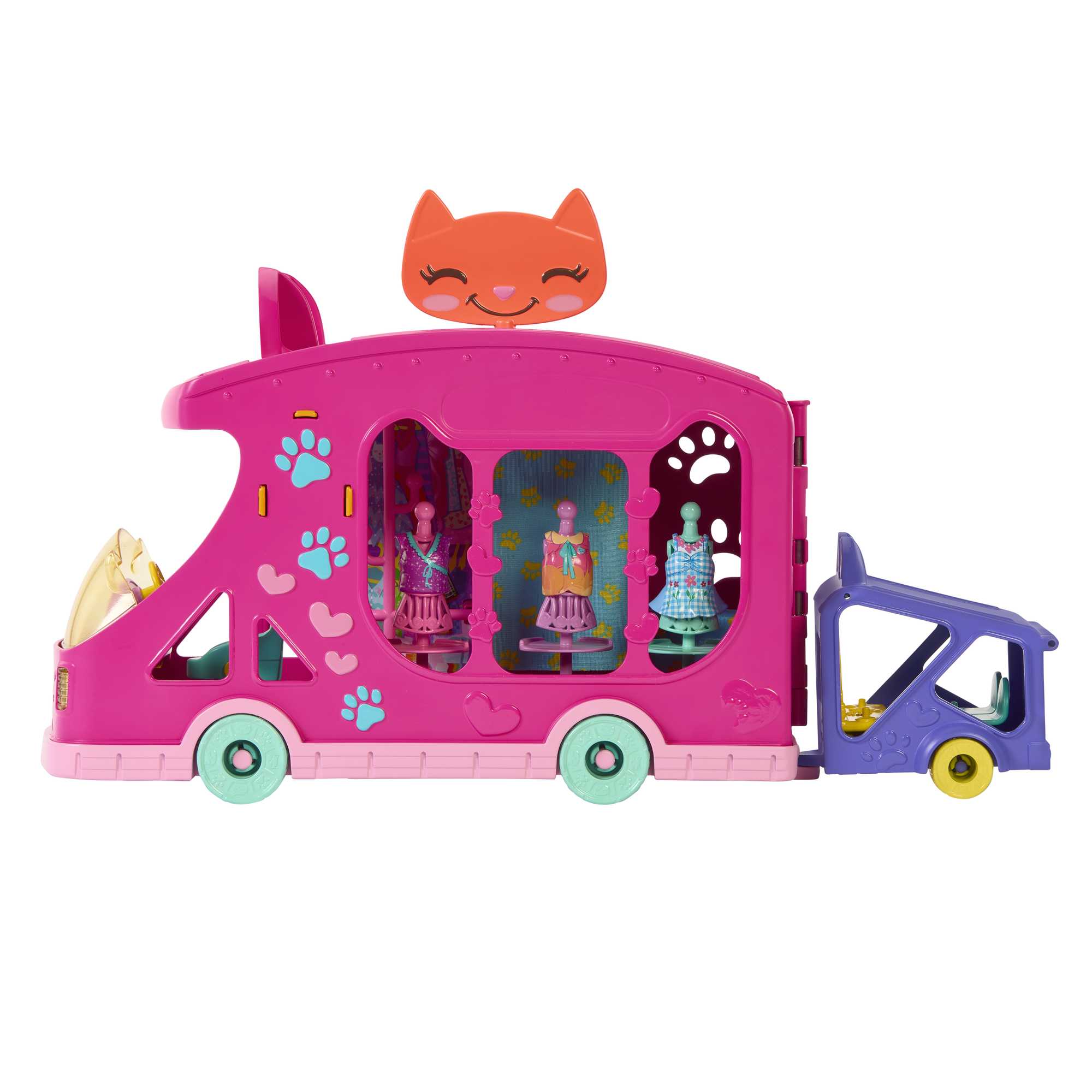 Enchantimals™ bebek ve aksesuarlar, oyun seti, moda otobüsü