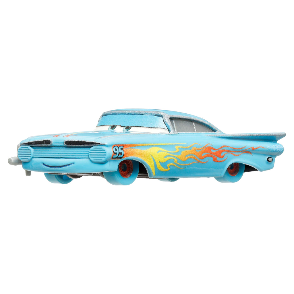 Disney ve Pixar Cars Parlak Yarışçılar araçları karanlıkta paylayan, 1:55 ölçekli metal oyuncak arabalar içerir.