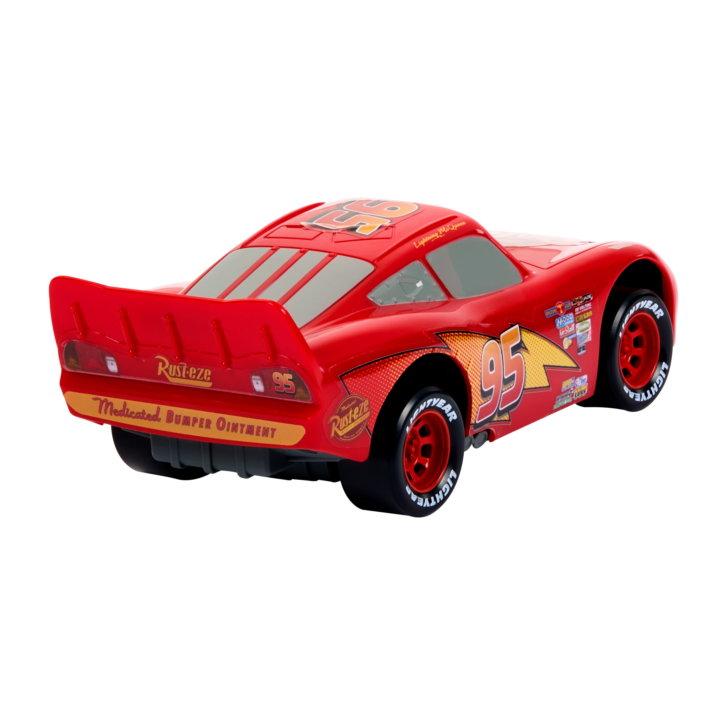 Disney ve Pixar Cars, hareketli gözlere ve ağza sahip Hareketli Dostlar Şimşek McQueen oyuncak arabası