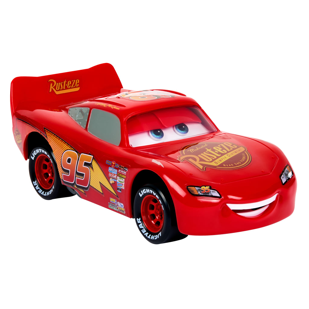 Disney ve Pixar Cars, hareketli gözlere ve ağza sahip Hareketli Dostlar Şimşek McQueen oyuncak arabası