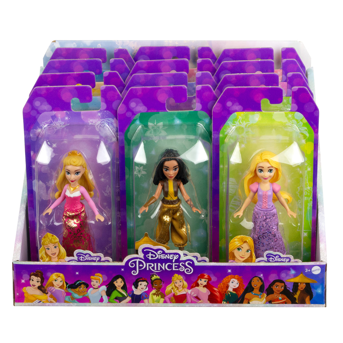 Disney filmlerinden ilham alınarak tasarlanan ışıltılı kıyafetleriyle eklemleri bükülebilen Disney Prensesi Küçük Bebekler