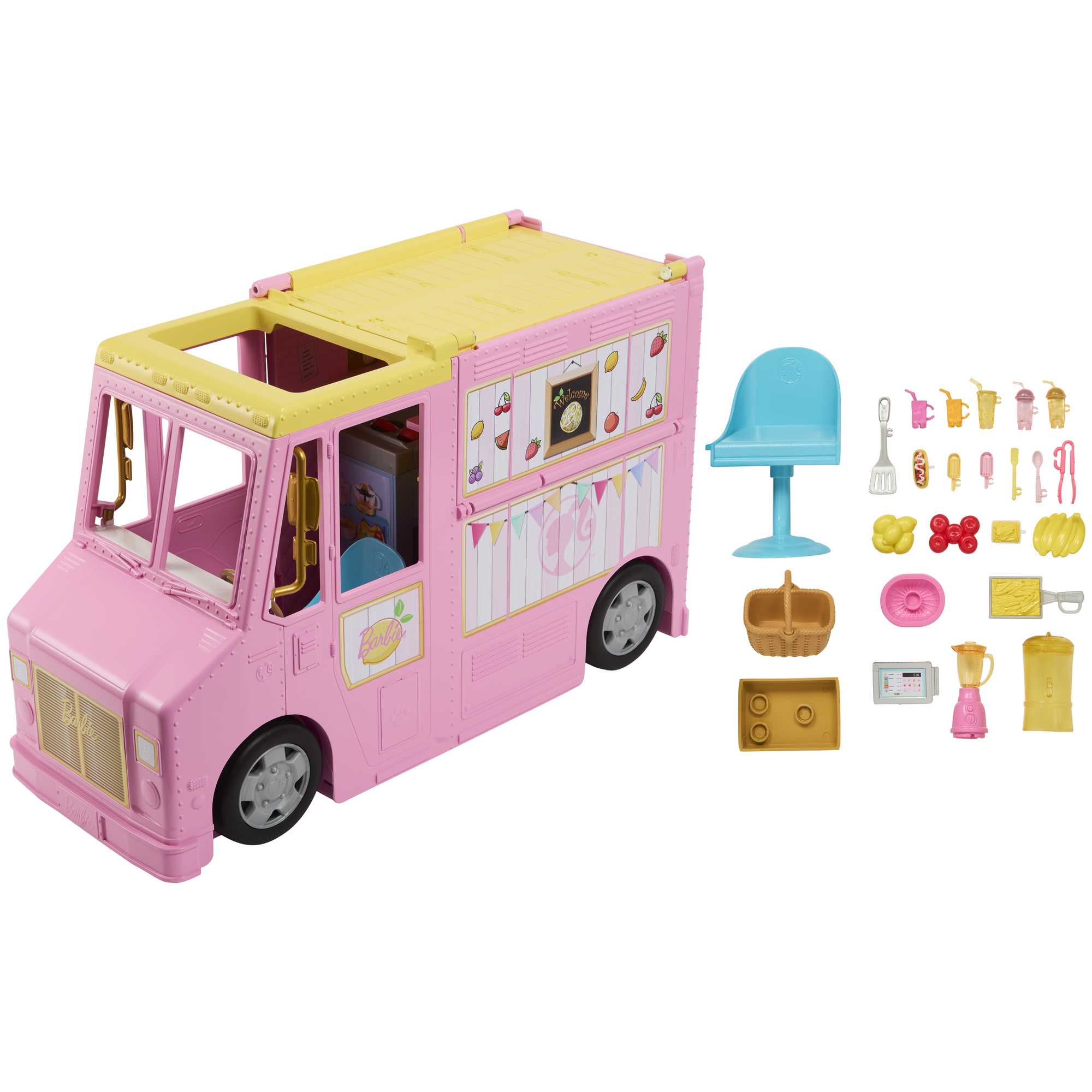 25 parçalı Barbie'nin Limonata Aracı