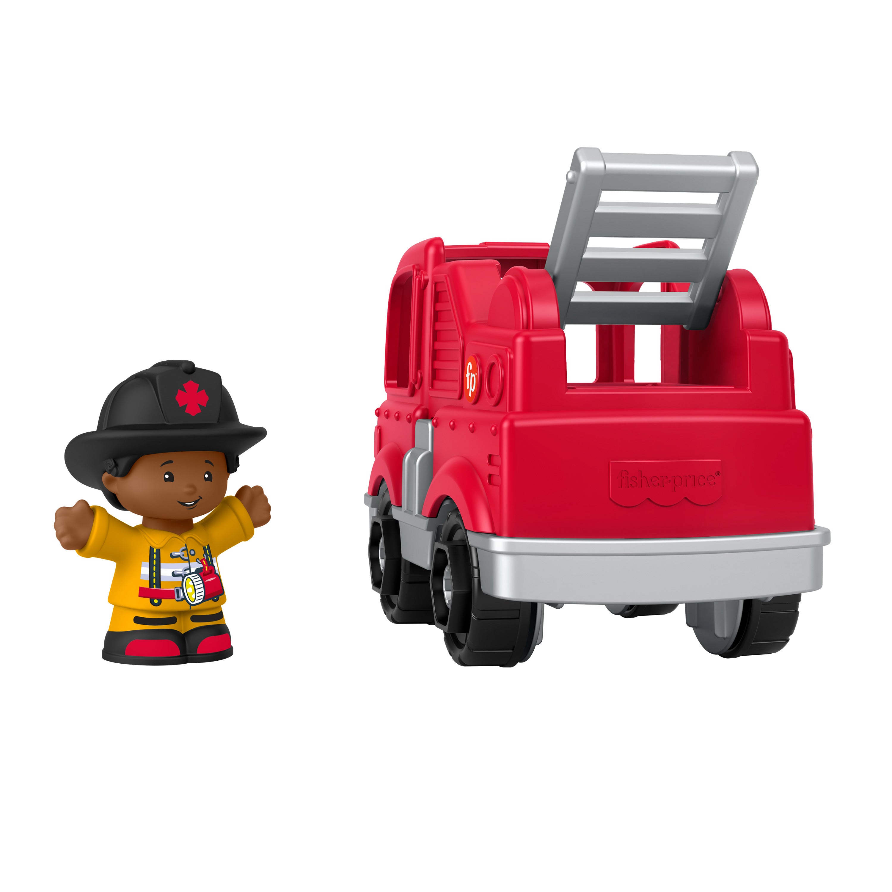 Little People İtfaiye Aracı, 1-5 yaş çocuklar için figürlü oyuncak araç seti