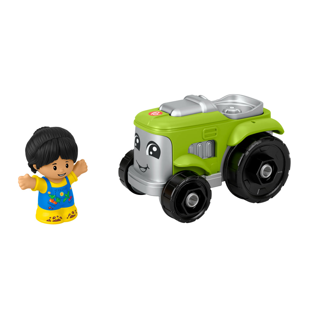 Little People Traktör, 1-5 yaş çocuklar için figürlü oyuncak çiftlik aracı
