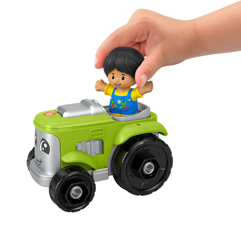 Little People Traktör, 1-5 yaş çocuklar için figürlü oyuncak çiftlik aracı