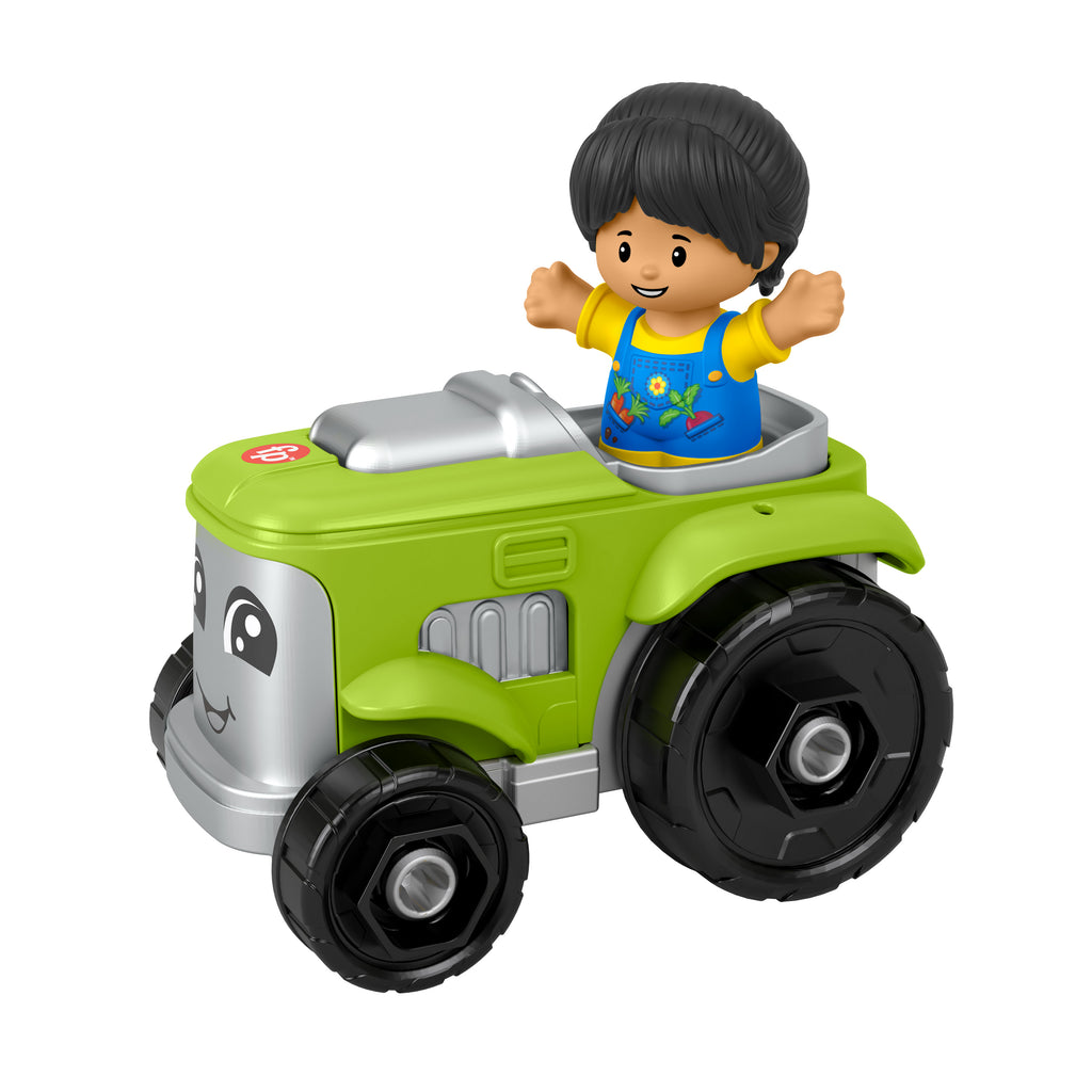 Little People Traktör, 1-5 yaş çocuklar için figürlü oyuncak çiftlik aracı