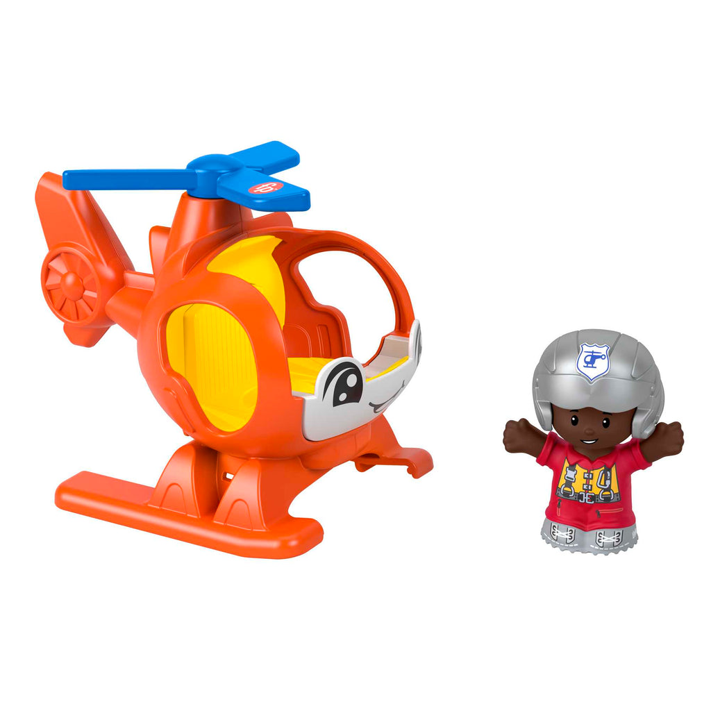Little People Helikopter, 1-5 yaş çocuklar için figürlü oyuncak hava aracı