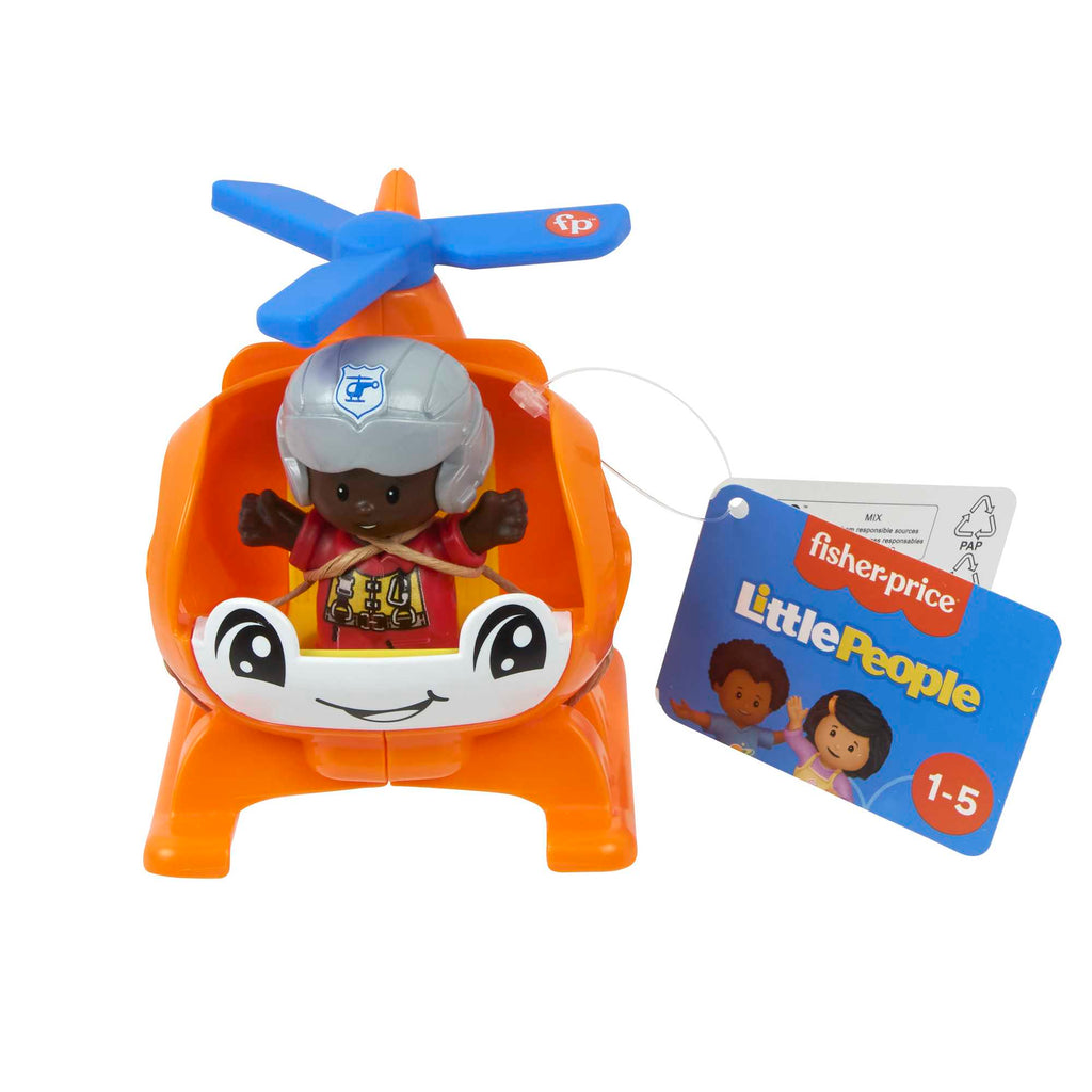 Little People Helikopter, 1-5 yaş çocuklar için figürlü oyuncak hava aracı