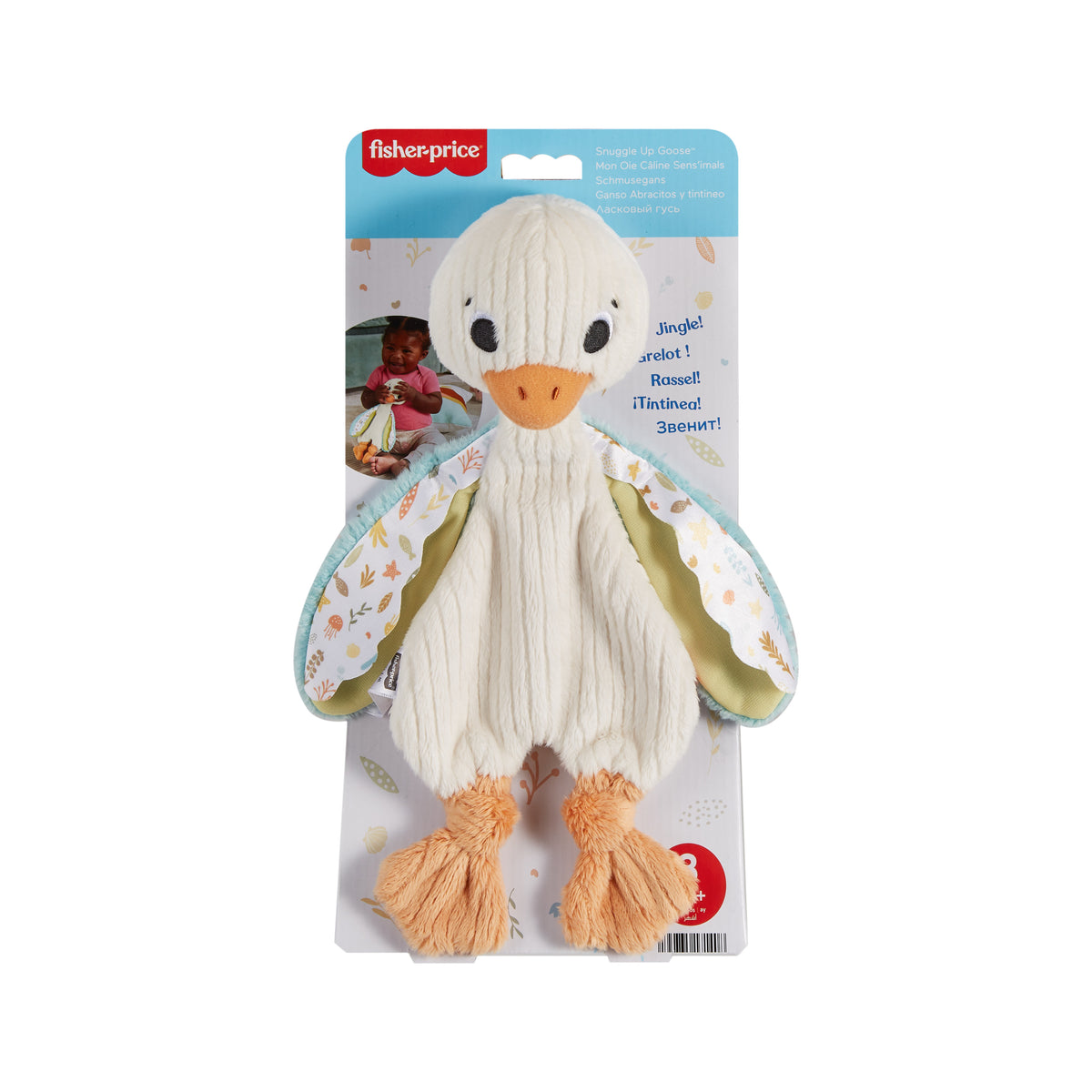 Fisher Price Sevimli Kaz, yenidoğanlar için duyusal gelişime yardımcı, sesli oyuncak