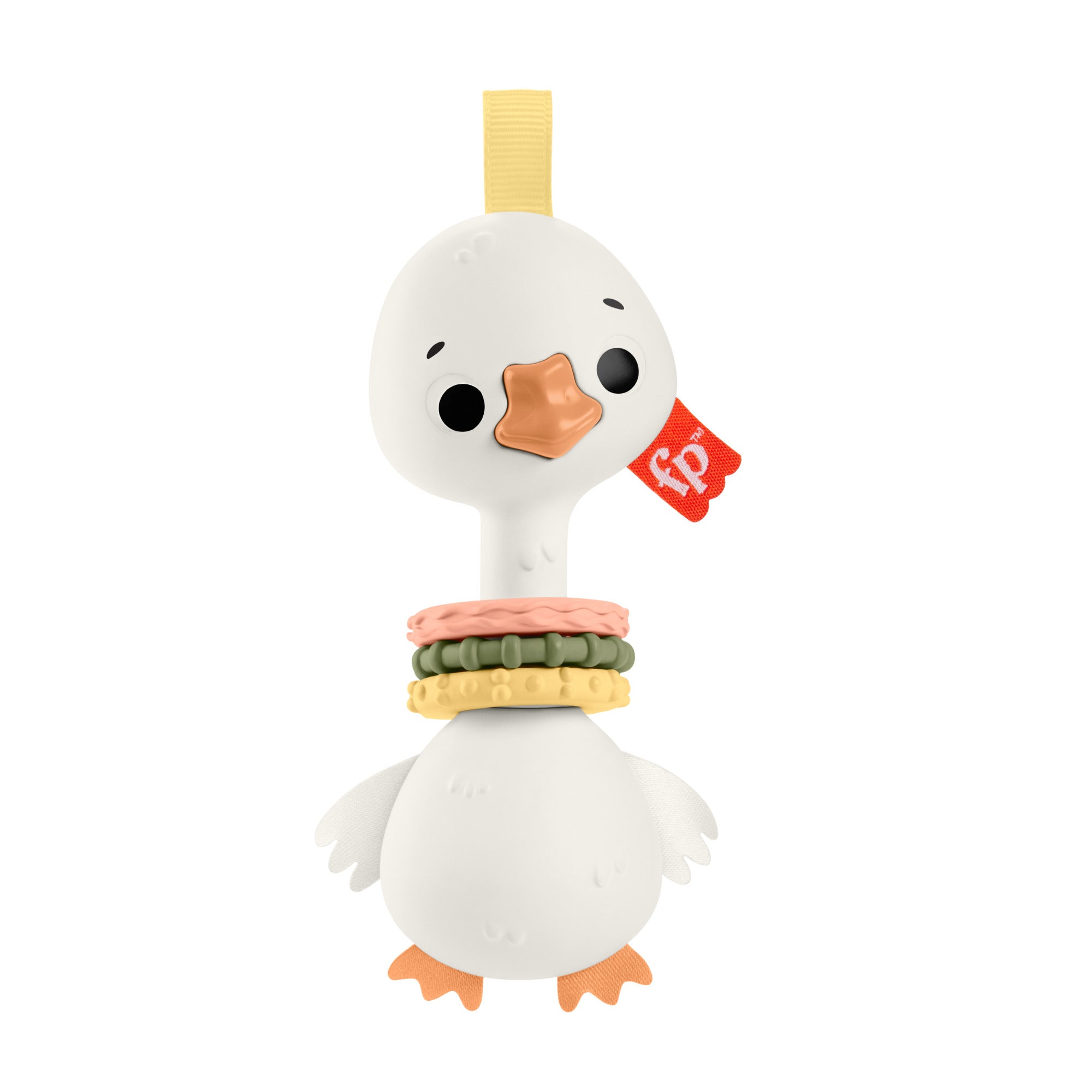 Fisher-Price Sensimals Clack & Quack Kaz Çıngırağı - Duyusal Bebek Oyuncağı (3 Ay+)