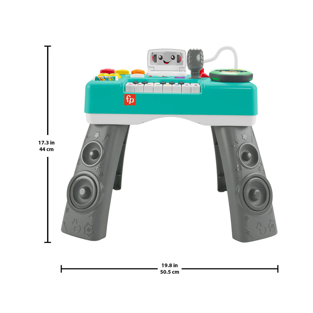 Fisher-Price Eğlen ve Öğren Müzikli Eğitici Oyuncağı Bebek ve Yürüme Çağındaki Çocuk için Eğlenceli DJ Aktivite Masası