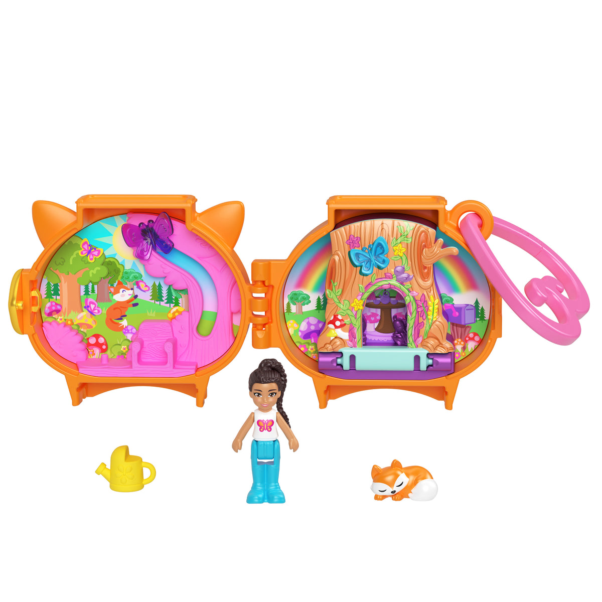 Polly Pocket Sevimli Hayvanlar Tilki Kompakt Oyun Seti