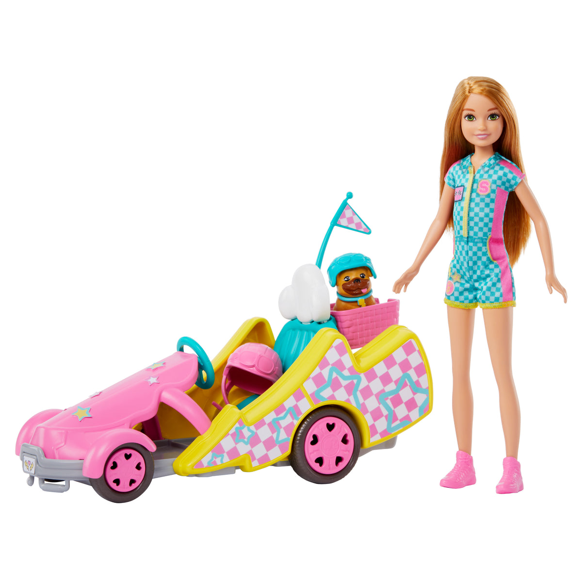 Barbie Stacie ve Go-Kart Arabası Oyun Seti