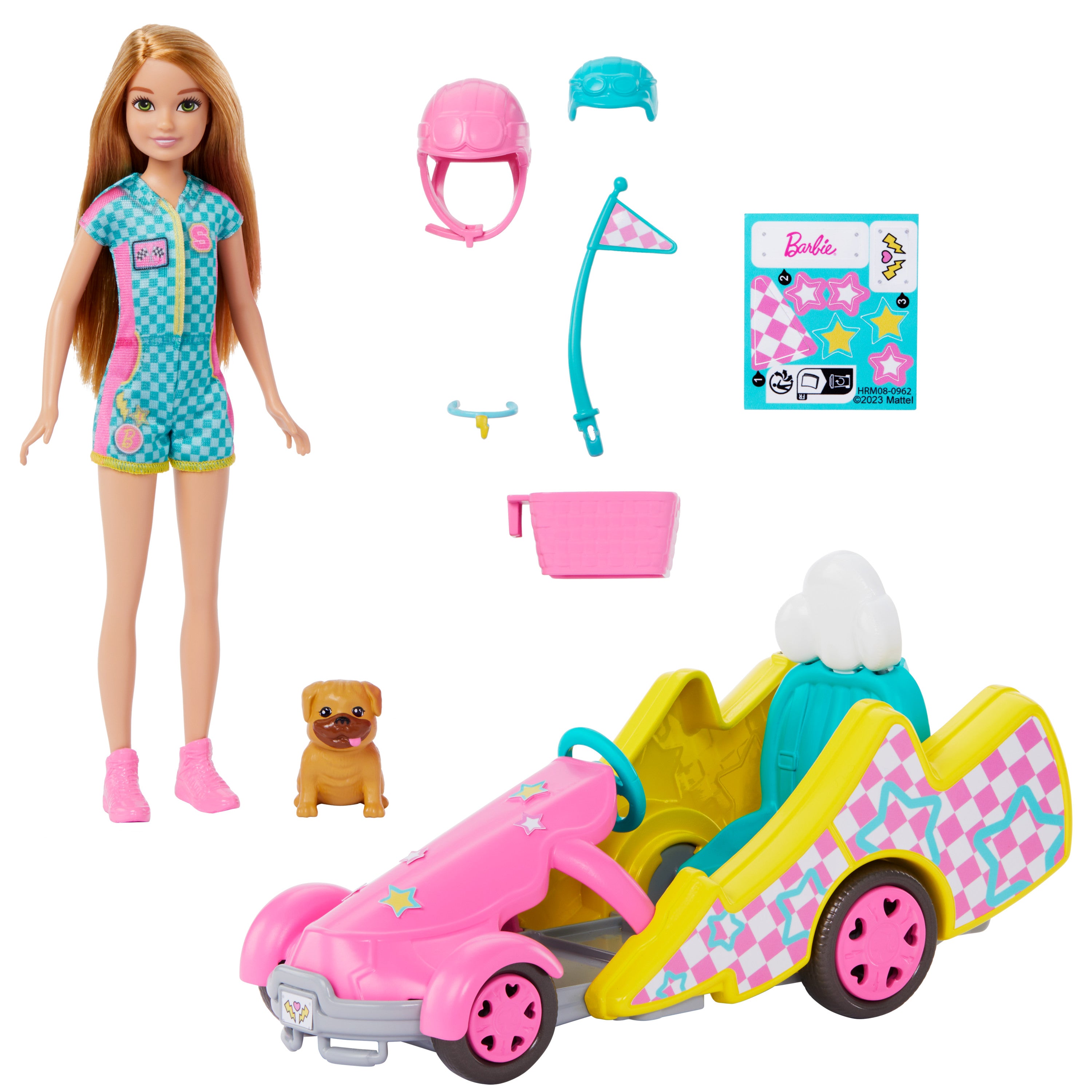 Barbie Stacie ve Go-Kart Arabası Oyun Seti